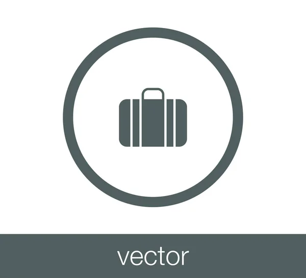 Baggage flat icon. — Stock Vector