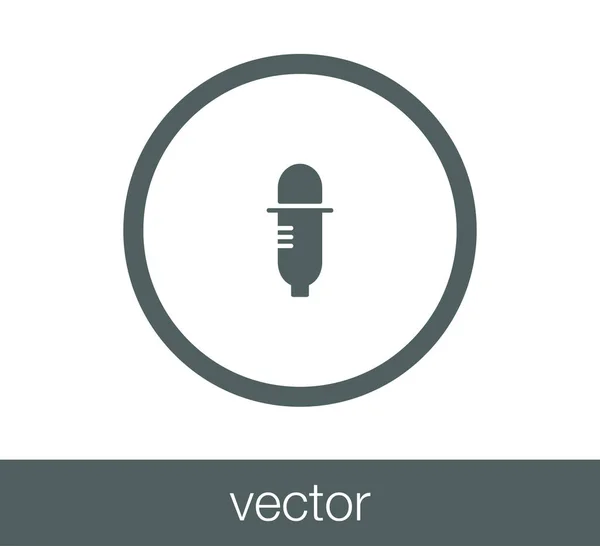 Cuentagotas icono plano — Vector de stock
