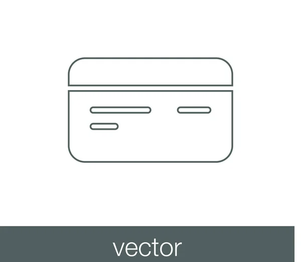 Ícone de cartão de crédito. — Vetor de Stock