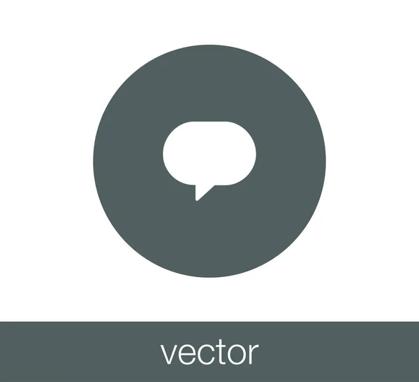 Chat-pictogram. Pictogram van de commentaar — Stockvector
