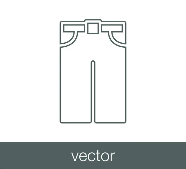 Pantalones icono simple — Vector de stock