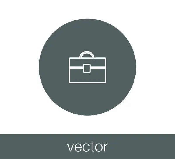 Web-Ikone für Koffer. — Stockvektor