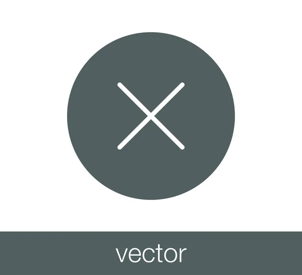 Tagadja az aláírás ikonra. — Stock Vector