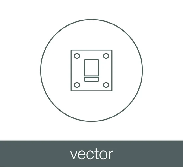 Ícone botão interruptor . — Vetor de Stock