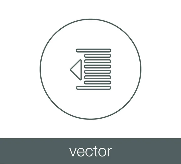 Decrease Indent icon — Stock Vector