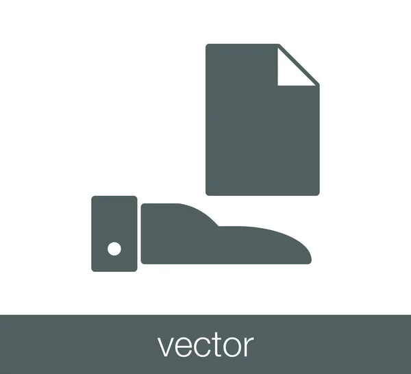 Pictogramă document simplu . — Vector de stoc