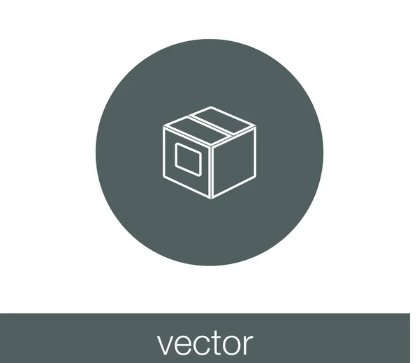 Icono de caja de carga — Vector de stock