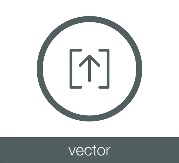 Töltsd fel a ikont felfelé nyíl — Stock Vector