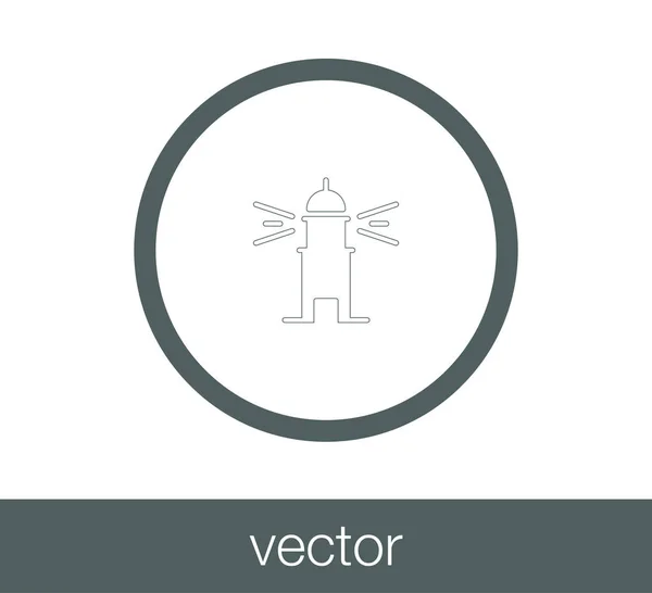 Icono de casa luz . — Vector de stock
