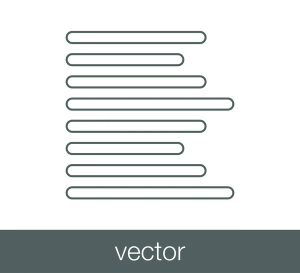 Aligner l'icône de gauche — Image vectorielle