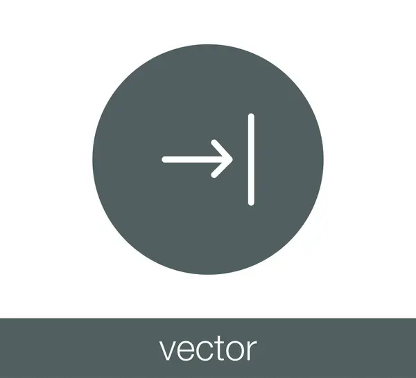 Siguiente símbolo icono . — Vector de stock