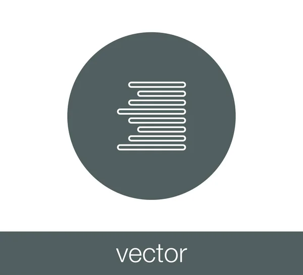 Igazítása a jobb ikon — Stock Vector