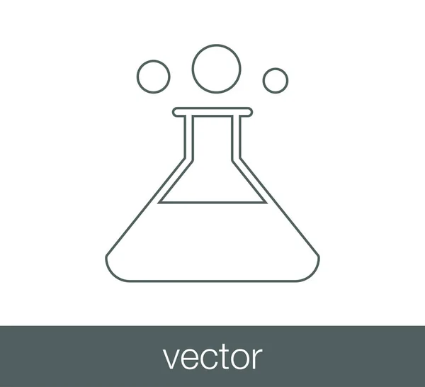 Kemisk flaskeikon – Stock-vektor