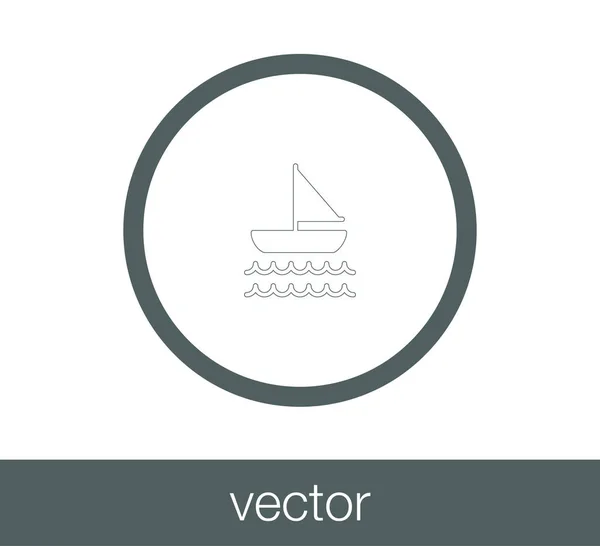 Icône Voilier — Image vectorielle