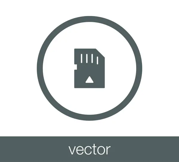 Memory card icon. — Stock Vector