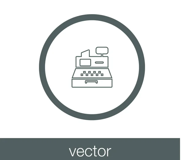 Icône caisse enregistreuse — Image vectorielle
