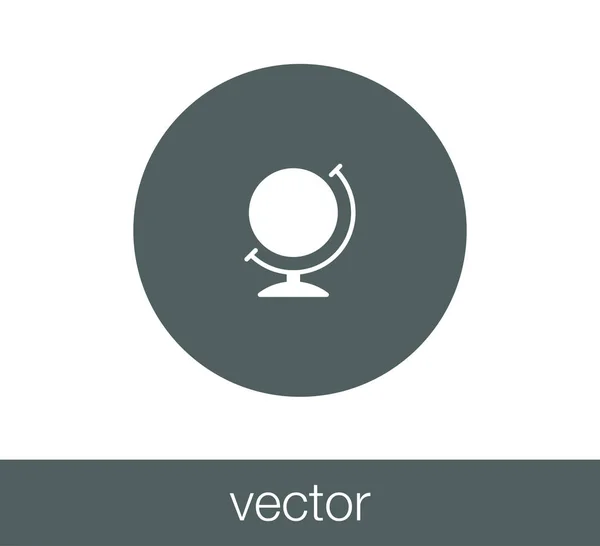 Globe pókháló ikon. — Stock Vector