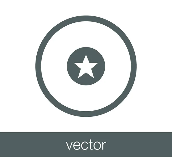 Плоский значок зірочки — стоковий вектор
