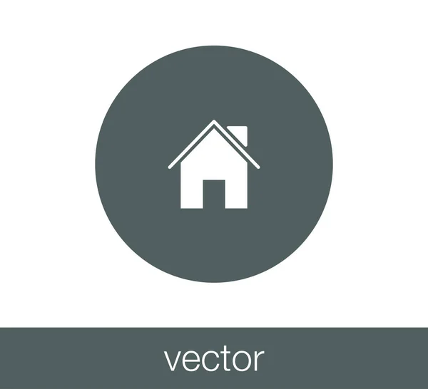 Icono del hogar. Icono de casa . — Vector de stock