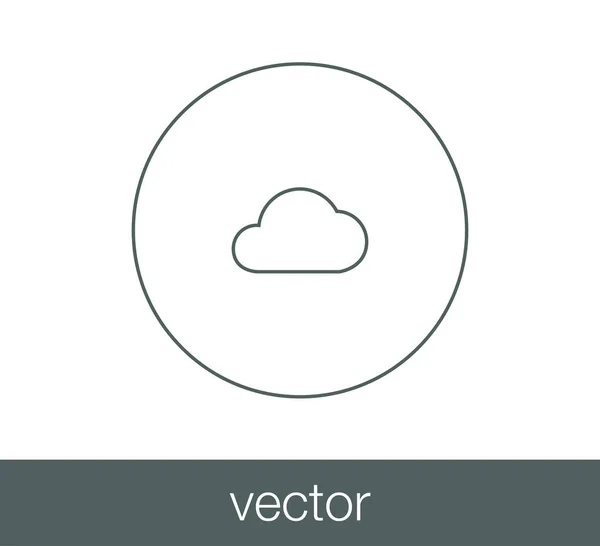 Cloud tecken ikonen. — Stock vektor