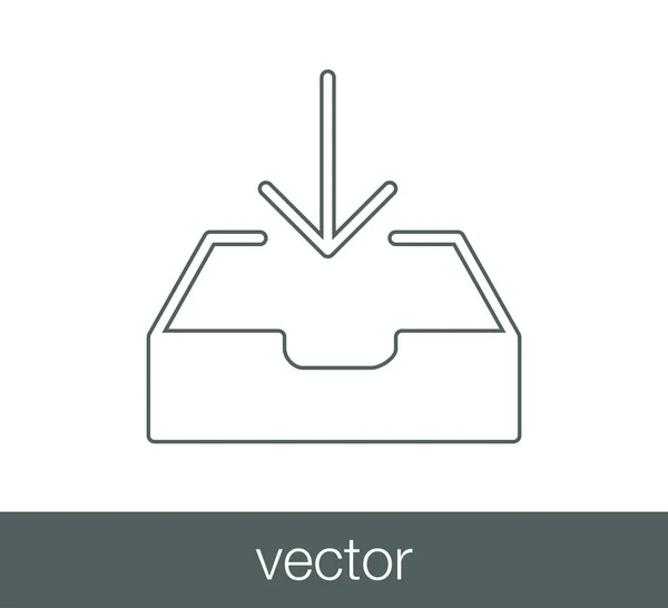 Email semplice icona — Vettoriale Stock