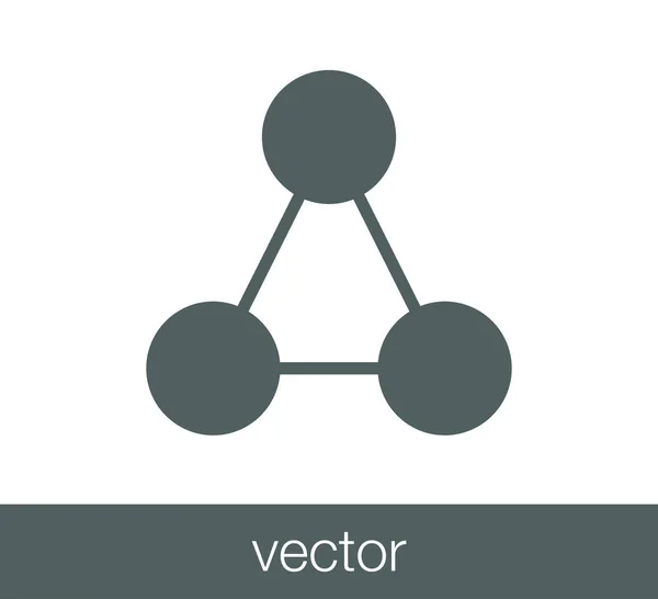 Icono de red ilustración . — Vector de stock