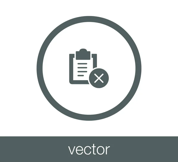 Eenvoudige Checklist pictogram. — Stockvector