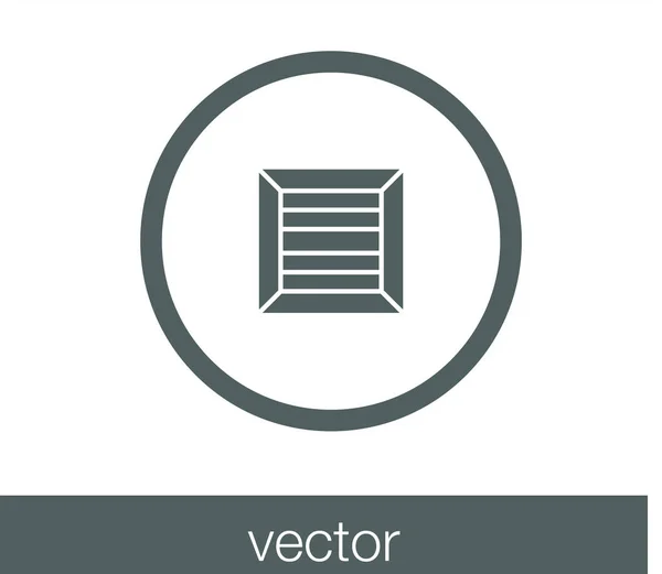 Icono de caja de carga — Vector de stock