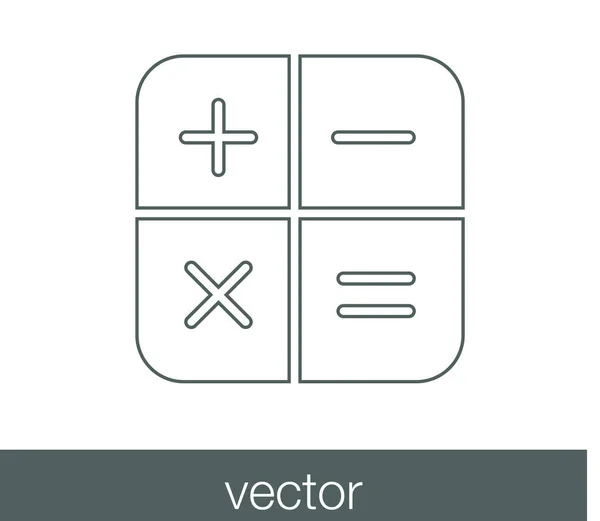 Calculatrice Icône plate — Image vectorielle