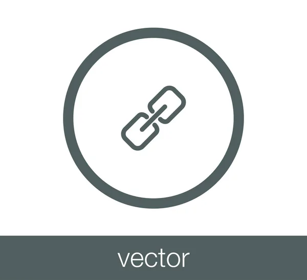 Enlace icono web . — Vector de stock