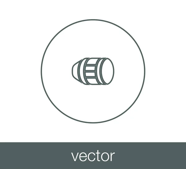 Lens simple icon — Stock Vector