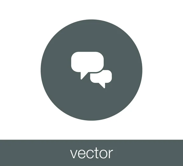 Icono del chat. Icono de comentario — Vector de stock