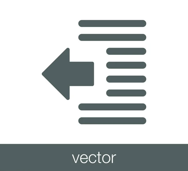 Streepje pictogram verkleinen — Stockvector