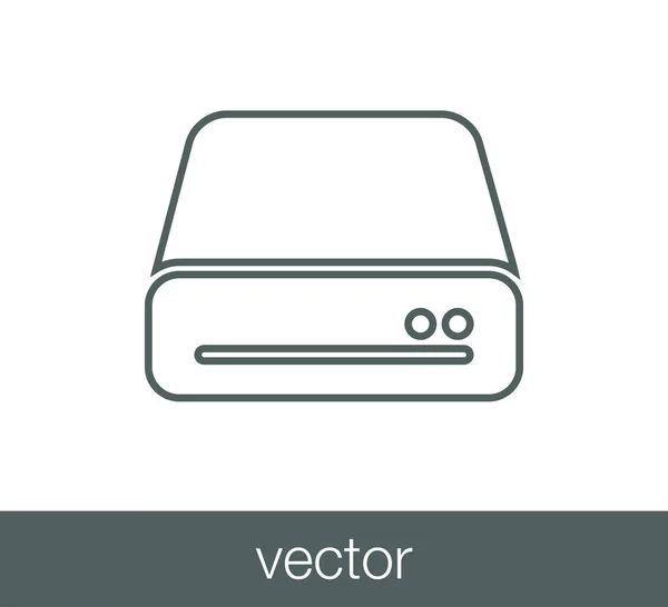 Flachbild-Symbol für Router. — Stockvektor