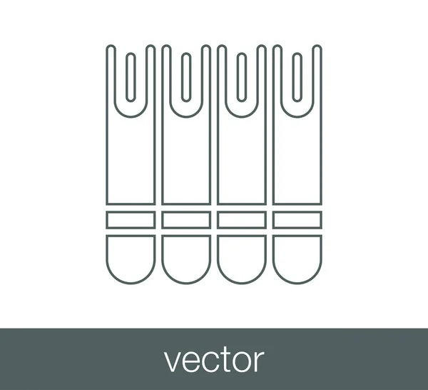 Archive Icône plate — Image vectorielle