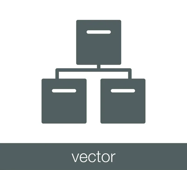 Obrázek ikony sítě. — Stockový vektor