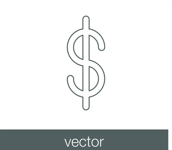 Значок знака денег — стоковый вектор
