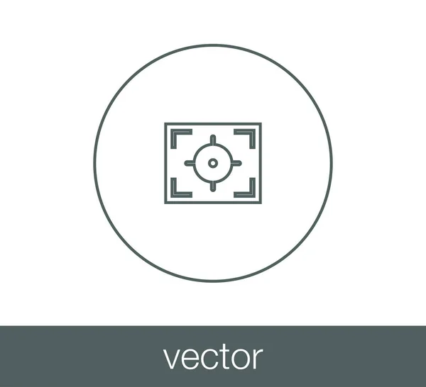 Imagen icono plano . — Vector de stock