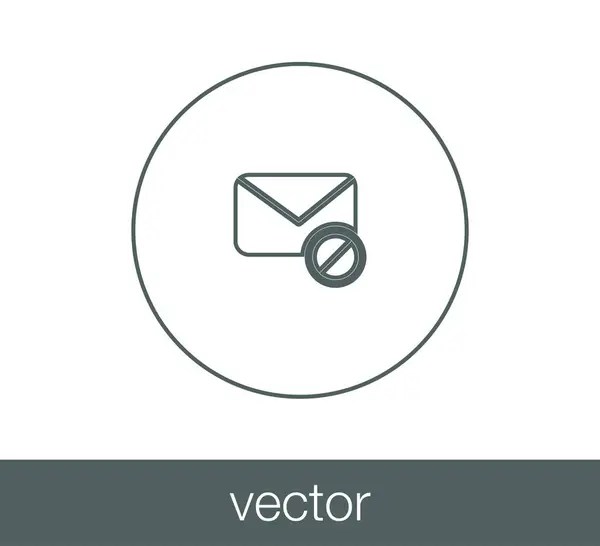 Ícone simples e-mail —  Vetores de Stock