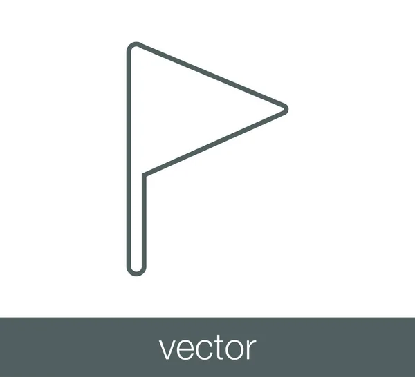 Platt flaggikonen — Stock vektor