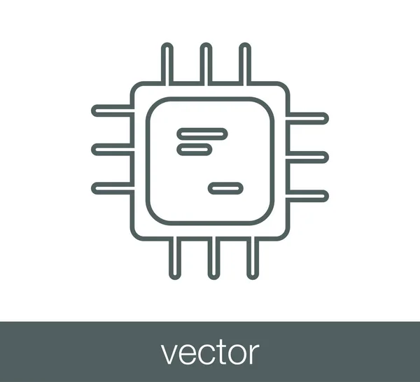 Дизайн иконки Chip — стоковый вектор