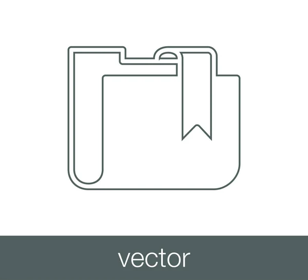 Icono de carpeta simple — Vector de stock