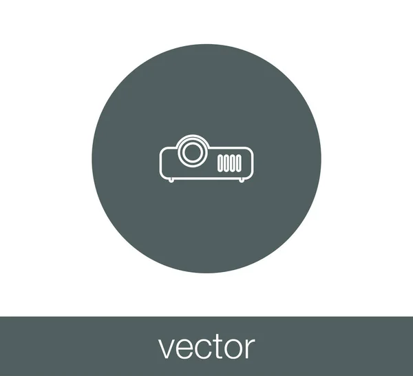 Design projektor ikon — Stock Vector