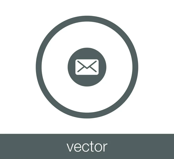 E-mailt egyszerű ikon — Stock Vector