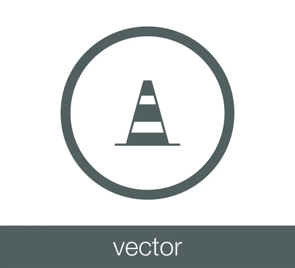 Icône barrière de construction — Image vectorielle
