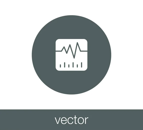 Hjärta slå ikonen. — Stock vektor