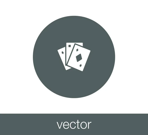 Icône de cartes à jouer . — Image vectorielle