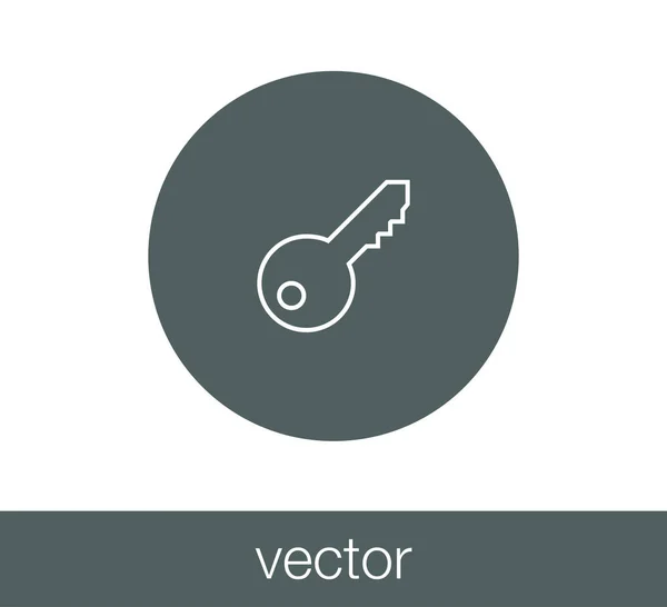 Ícone web chave . — Vetor de Stock