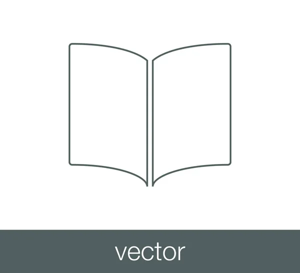 Libro Icono plano — Vector de stock