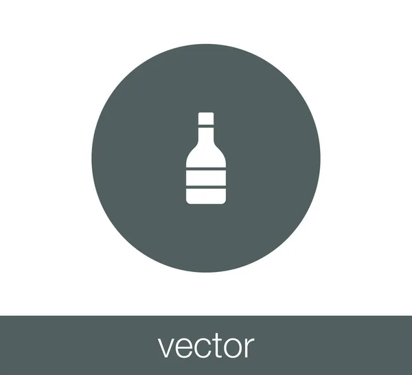 Diseño del icono de la botella — Vector de stock